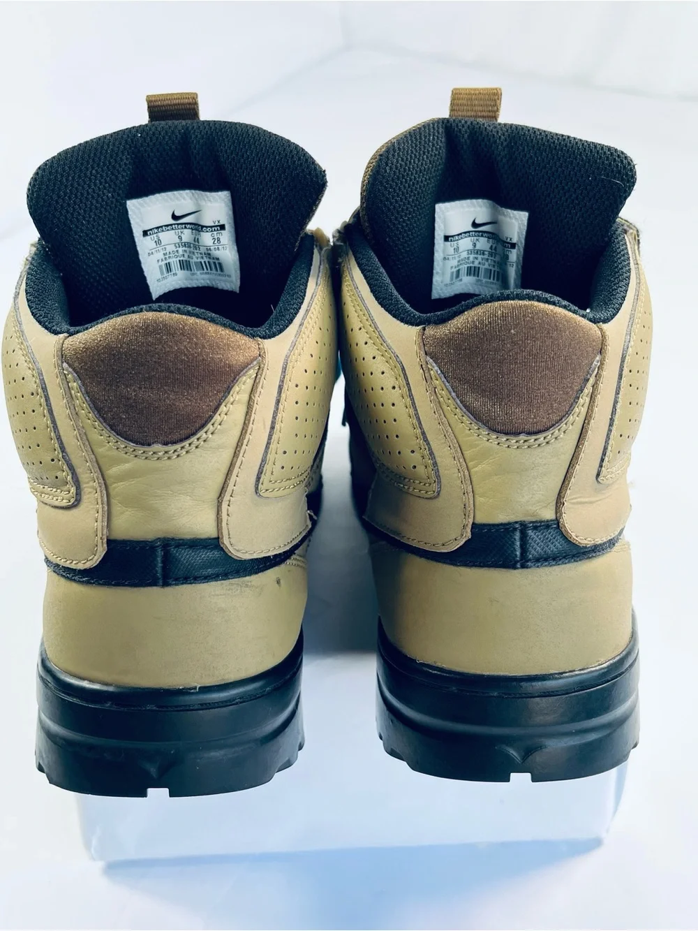 Nike Men’s Olive Green High-Top Trail Sneakers #535836-202 Men’s:10 - Picture 4 of 15